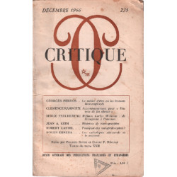 Revue critique N° 235