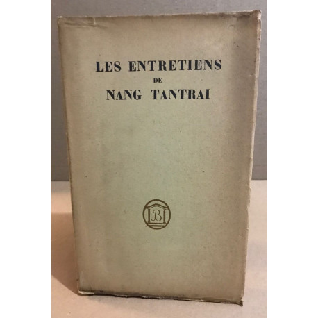 Les entretiens de nang tantrai / bois dessinés et gravés par AF...