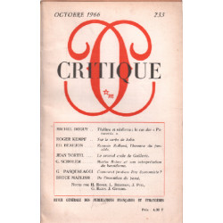 Revue critique N° 233