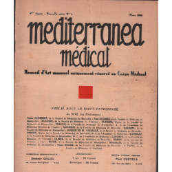 Mediterranea medical n° 3 / nouvelle serie