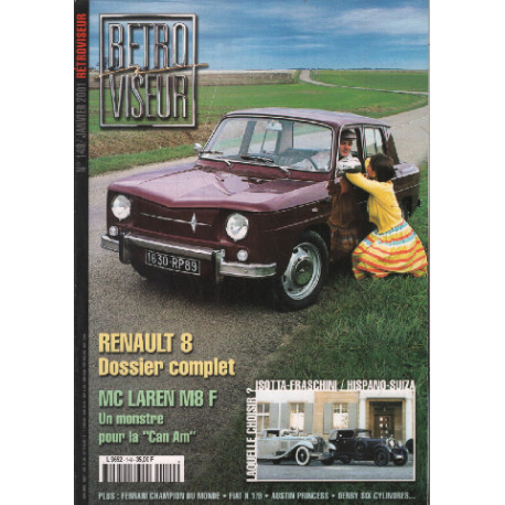 Revue rétroviseur n° 149 : dossier renault 8 , mac laren M8F