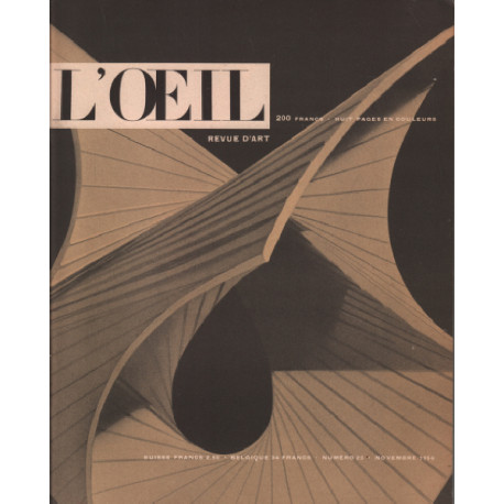 Revue d'art mensuelle l'oeil n° 23