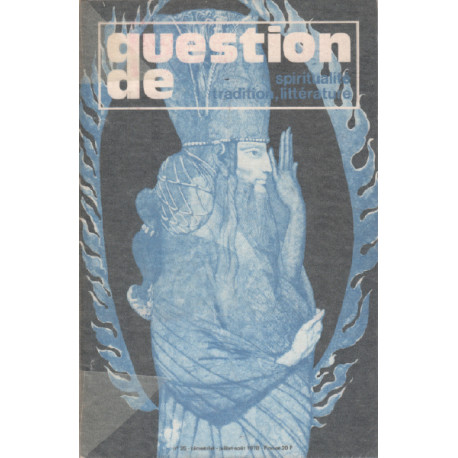 Spiritualité tradition litterature / question de n° 25