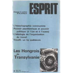 Revue esprit mars 1978 / les hongrois de transylvanie