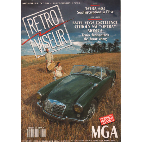 Revue rétroviseur n° 50 , dossier MGA , tatra 603 , facel vega...