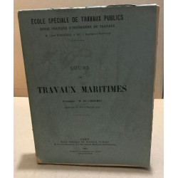Cours de travaux maritimes