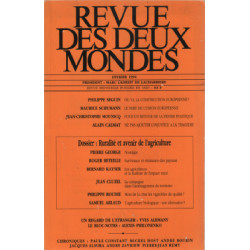 Revue des deux monde / fevrier 1994 / dossier : ruralite et avenir...