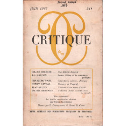 Revue critique N° 241