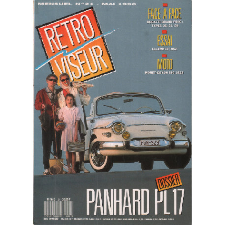 Revue rétroviseur n° 21 : dossier panhard PL17 , bugatti grand...