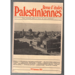 Revue d'études palestiniennes n° 9 automne 1983