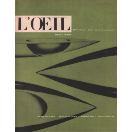 Revue d'art mensuelle l'oeil n° 43-44