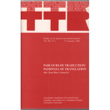 Parcours de traduction / pathways of translation