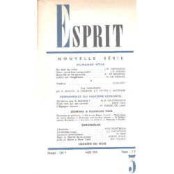 Revue esprit/ mars 1969/ permanence du fascisme espagnol