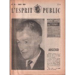 Revue l'esprit public n° 38