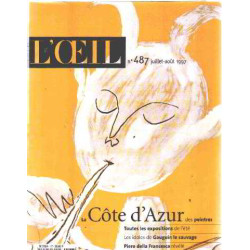 Revue l'oeil n° 487/ la cote d'azur des peintres