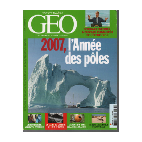 Revue géo n° 337 / 2007 l'année des poles