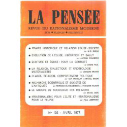 La pensée/ revue du rationalisme moderne n°192