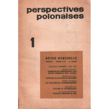 Perspectives polonaises n° 1