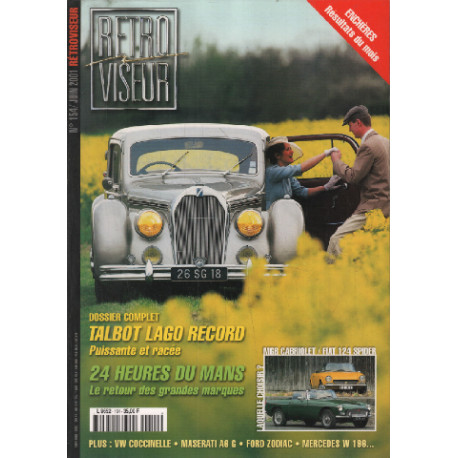 Revue rétroviseur n° 154 : dossier talbot lago record , MGB...