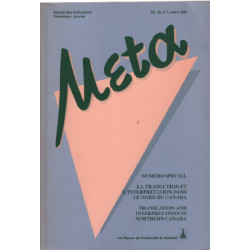 Meta / journal des traducteurs -translators journal volume 38 n° 1