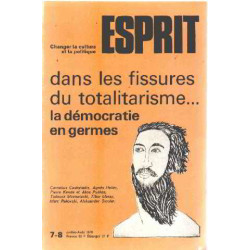 Revue esprit juillet-aout 1978 / dans les fissures du totalitarisme