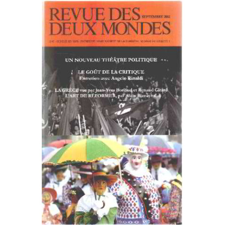 Revue des deux Mondes Septembre 2012 : Un Nouveau thé tre politique