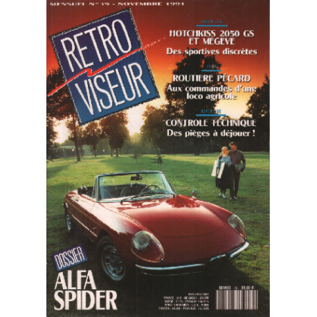 Revue rétroviseur n° 39 : dossier alfa spider , hotchkiss 2050GS...