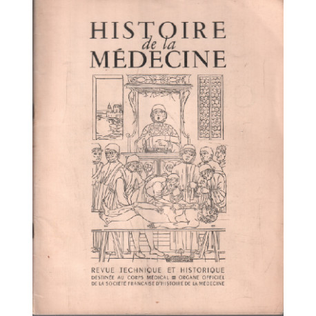 Revue mensuelle '' histoire de la médecine '' n° 4