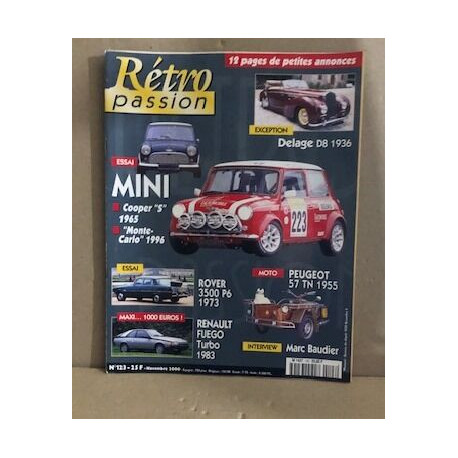 Retro passion n° 123 : / mini cooper 5 1965- monte carlo 1996
