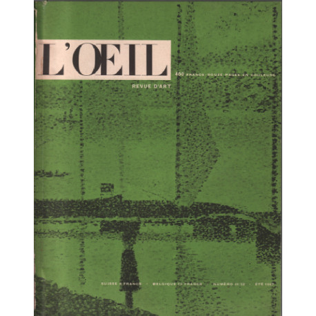Revue d'art mensuelle l'oeil n° 31-32
