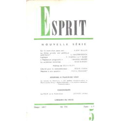Revue esprit/ mai 1968