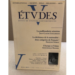 Revue etudes / avril 2011 ( sommaire sur la pgoto )