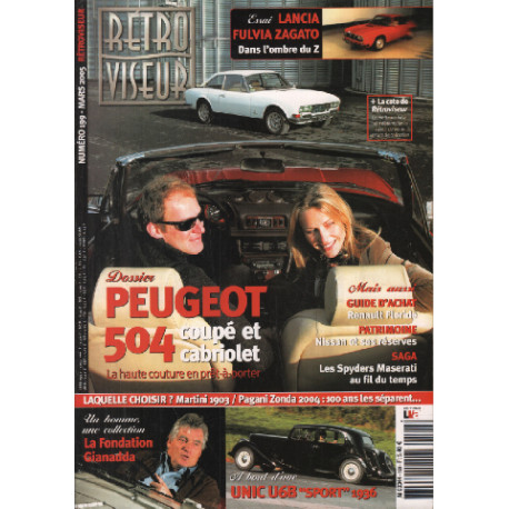 Revue rétroviseur n° 199 : dossier peugeot 504 coupé et cbriolet ,...