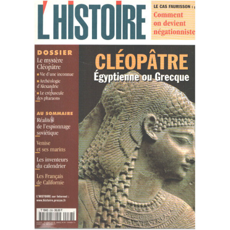 Revue l'histoire n° 238 / cléopatre egyptienne ou grecque