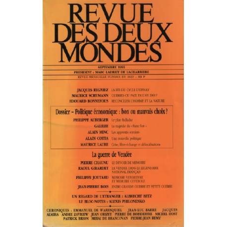 Revue des deux mondes 1993