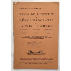Revue n° 1 de l' institut démophilocratie pour la paix universelle