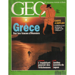 Revue geo n° 171 / grèce sur les traces d'homère