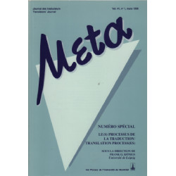 Meta / journal des traducteurs -translators journal volume 41 n° 1