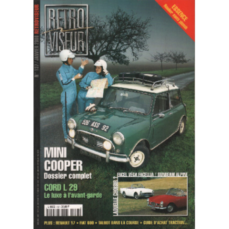 Revue rétroviseur n° 137 : dossier complet mini cooper , Cord L29