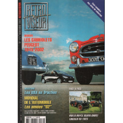 Revue rétroviseur n° 171 : dossier les cabriolets Peugeot 1945-2002