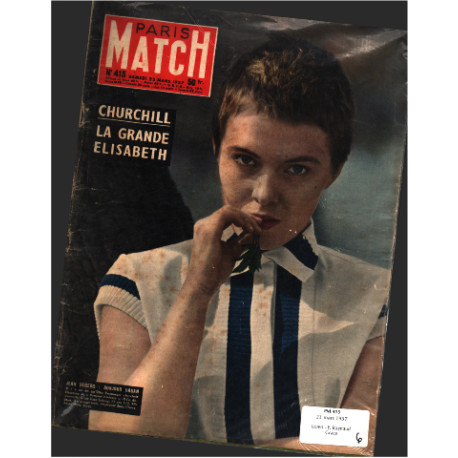 Paris match n° 415 / 23 mars 1957 / sophia loren - fernand raynaud...