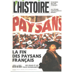 Revue l'histoire n° 154 / la fin des paysans français