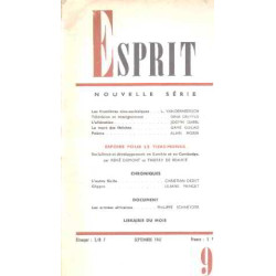 Revue esprit/ septembre 1967/ espoirs pour le tiers-monde
