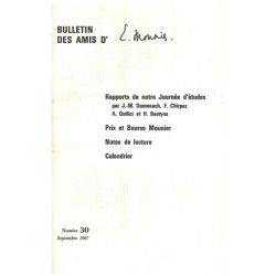 Bulletin des amis d'emmanuel Mounier n° 30