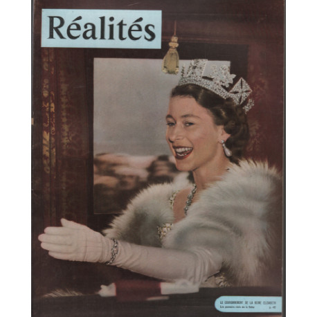 Revue realités / le couronnement de la reine elisabeth