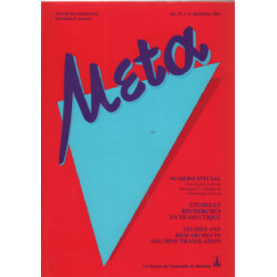 Meta / journal des traducteurs -translators journal volume 37 n° 4