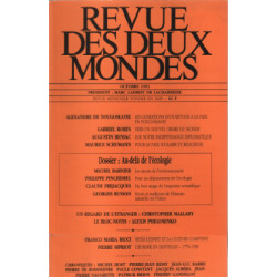 Revue des deux mondes / octobre 1993 / dossier : au dela de l'ecologie