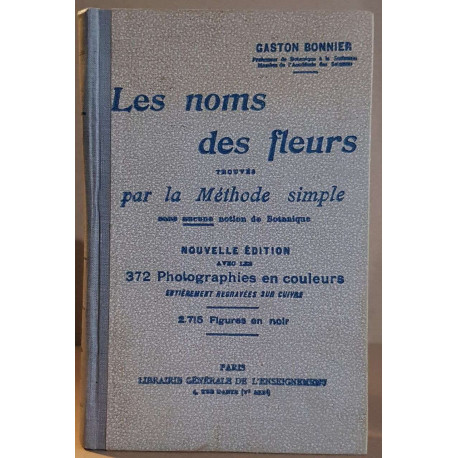 Les noms des fleurs trouvés par la méthode simple sans aucune...