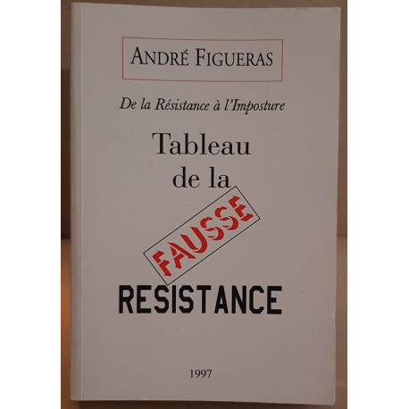 Tableau de la fausse résistance (De la résistance à l'imposture)