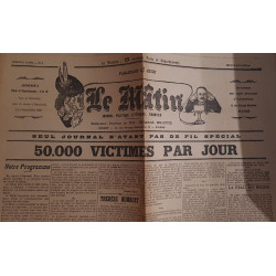 Le matin - première année - N°1- Jeudi 26 Octobre 1905